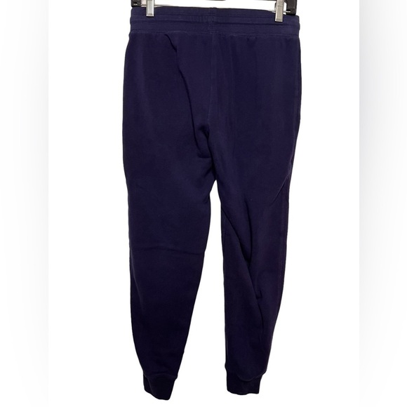 Champion Maine Black Bears Joggers Navy w White Printed Logo Size Small - Picture 2 of 3